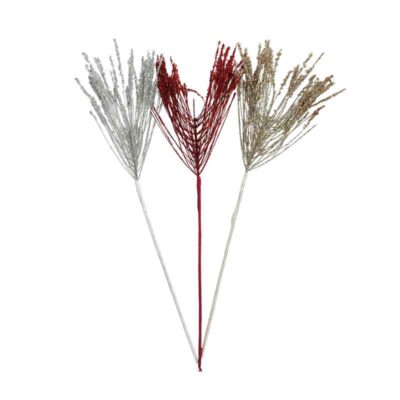 9217-19-2 Χριστουγεννιάτικο Κλαδί με Γκλίτερ 54cm – Christmas Glitter Branch