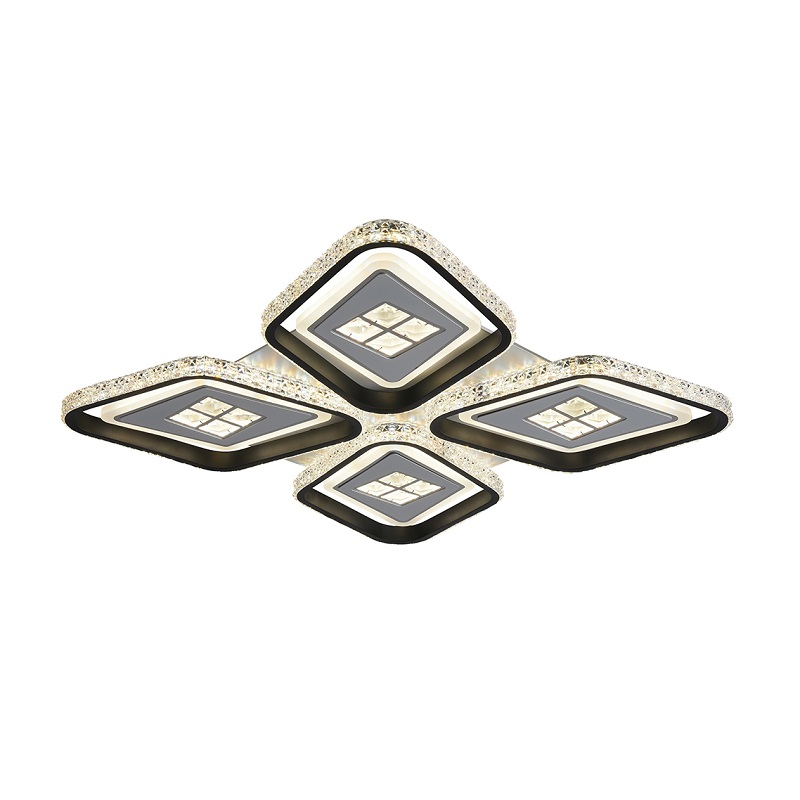 Φωτιστικό οροφής LED - Πλαφονιέρα με Dimmer - 6019-4BK - 941471