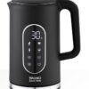 BRN-0245-01 BRUNO Βραστήρας νερού προηγμένων λειτουργιών, ψηφιακός με διπλό τοίχωμα BRN-0245, 1.7L 2200W, μαύρος