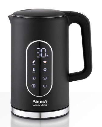 BRN-0245-01 BRUNO Βραστήρας νερού προηγμένων λειτουργιών, ψηφιακός με διπλό τοίχωμα BRN-0245, 1.7L 2200W, μαύρος