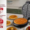 BRUNO BRN-0253 Βαφλιέρα 1000W, στρόγγυλη 19εκ., βαθιά, inox-μαύρη