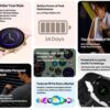 ZEBLAZE smartwatch Btalk 2 Lite, heart rate, 1.39" IPS, IP68, μπλε