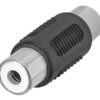 CAB-R021 POWERTECH αντάπτορας RCA θηλυκό σε θηλυκό CAB-R021, μαύρος