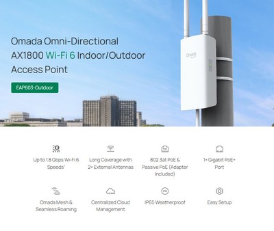 TP-LINK access point EAP603-Outdoor, WiFi 6, Mesh, AX1800, EU/1.0