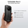 DOOGEE smartphone Fire 3, 5.5", 3/64GB, 8350mAh, IP68/IP69K/MIL-STD-810H, μαύρο