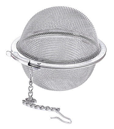 HUH-0094 Σουρωτήρι-φίλτρο τσαγιού HUH-0094, ανοξείδωτο ατσάλι, 5cm, ασημί