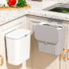 HUH-0152-1 HOME USE κάδος απορριμμάτων HUH-0152, 9lt, 26x16x29cm, γκρι
