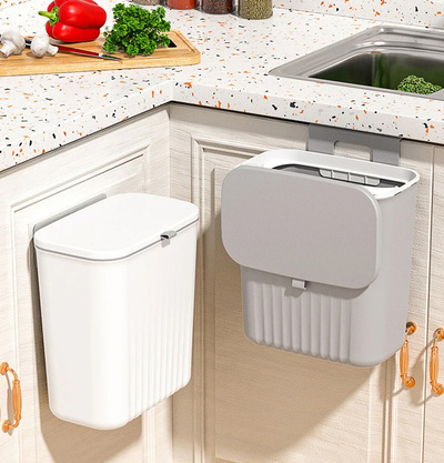 HUH-0152-1 HOME USE κάδος απορριμμάτων HUH-0152, 9lt, 26x16x29cm, γκρι