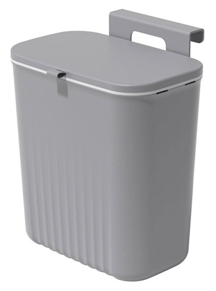 HUH-0152 HOME USE κάδος απορριμμάτων HUH-0152, 9lt, 26x16x29cm, γκρι