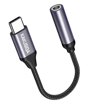 KAKUSIGA αντάπτορας USB-C σε 3.5mm KSC-428, γκρι