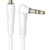 KAKUSIGA καλώδιο ήχου 3.5mm KSC-521, AUX, 90°, HiFi 1m, λευκό