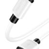 KAKUSIGA καλώδιο USB-C σε USB KSC-998, σιλικόνης, 5A, 480Mbps, 1m, λευκό