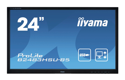 M-B2483HSU-NS-GB IIYAMA used οθόνη B2483HSU LED, 24" 1920x1080, VGA/DVI/DisplayPort, χωρίς βάση, Grade B