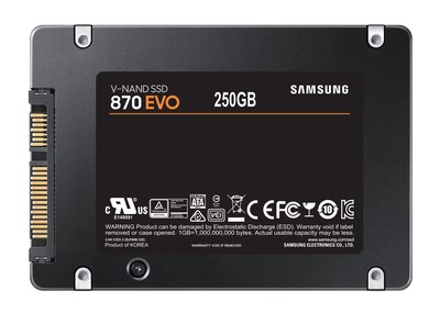 SAMSUNG SSD 870 Evo 2.5", 250GB, SATA 3, 560-530MB/s