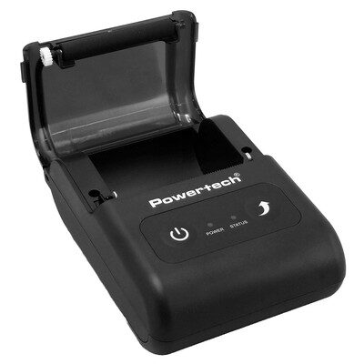 PT-1508-1 POWERTECH φορητός θερμικός εκτυπωτής αποδείξεων PT-1508, USB-C/Bluetooth, μαύρος