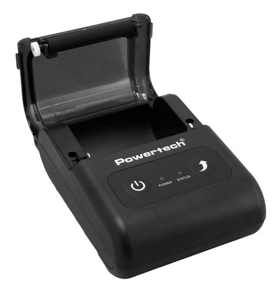 PT-1508-1 POWERTECH φορητός θερμικός εκτυπωτής αποδείξεων PT-1508, USB-C/Bluetooth, μαύρος
