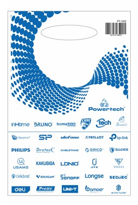 PT-1522 Σακούλα εμπορευμάτων τύπου χούφτας PT-1522, 21x30cm, νάιλον, 40τμχ