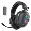 SA-206-BK SADES gaming headset Defender, ασύρματα & ενσύρματα, 50mm, 1050mAh, RGB, multi-platform, μαύρο