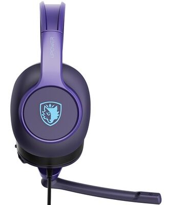 SADES gaming headset UPOWER, 3.5mm σύνδεση, 40mm, μωβ