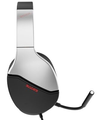 SADES gaming headset SPOWER, 3.5mm σύνδεση, 40mm, multi-platform, ασημί