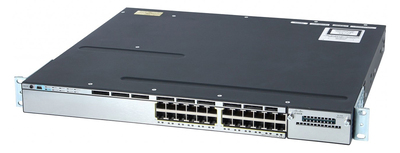 CISCO used Catalyst Switch 3750-X, 24 ports PoE, 1x PSU, managed