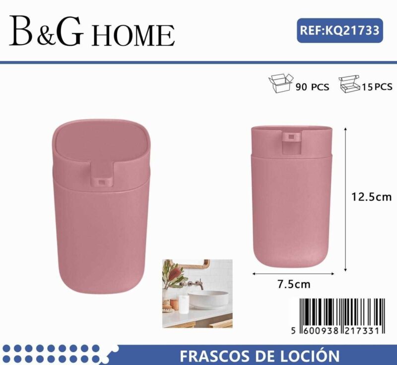 Θήκες κρεμοσάπουνου Dispenser πλαστικές - Σετ 5pcs - Pink - 21733
