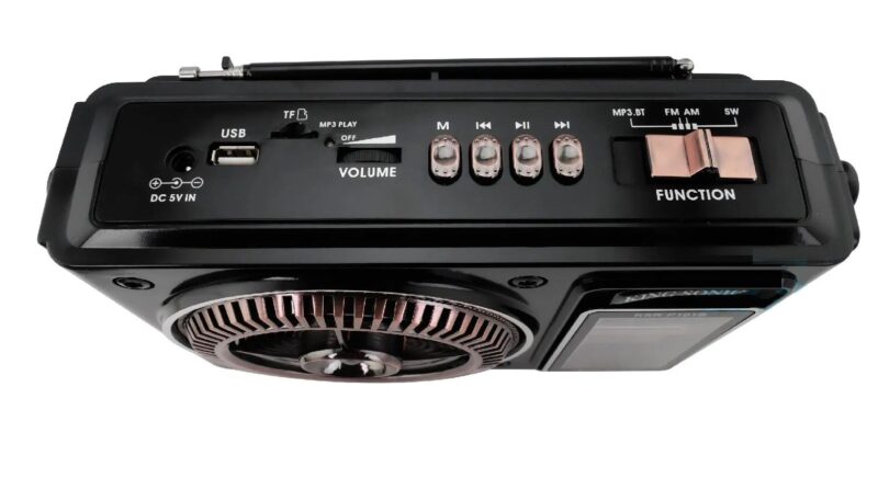 Επαναφορτιζόμενο ραδιόφωνο - PX-101BT - 020023 - Black