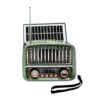 Επαναφορτιζόμενο ραδιόφωνο Retro με ηλιακό πάνελ - K-371S - 023719 - Green