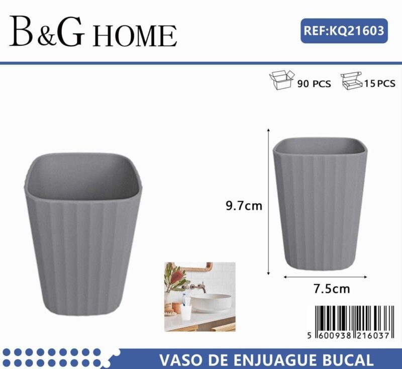 Θήκες οδοντόβουρτσας πλαστικές σε σετ 5Χ - Grey - 21603