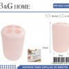 Θήκες οδοντόβουρτσας πλαστικές σε σετ 5Χ - Light Pink - 21650
