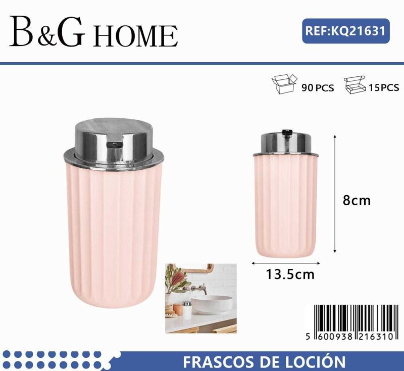 Θήκες κρεμοσάπουνου Dispenser πλαστικές - Σετ 5pcs - Light Pink - 21631