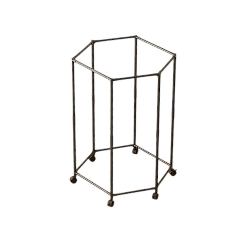 Τροχήλατη κρεμάστρα δαπέδου εξάγωνη - YH9913-1 - 114319 - Black