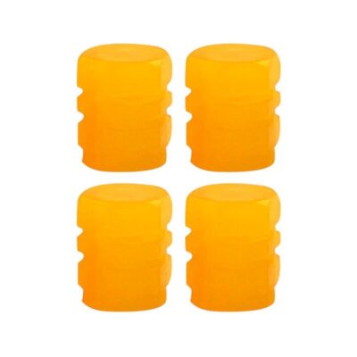 Καπάκι βαλβίδας ελαστικών αυτοκινήτου φωσφορίζον - R-Z17201-4U - 140532 - Orange