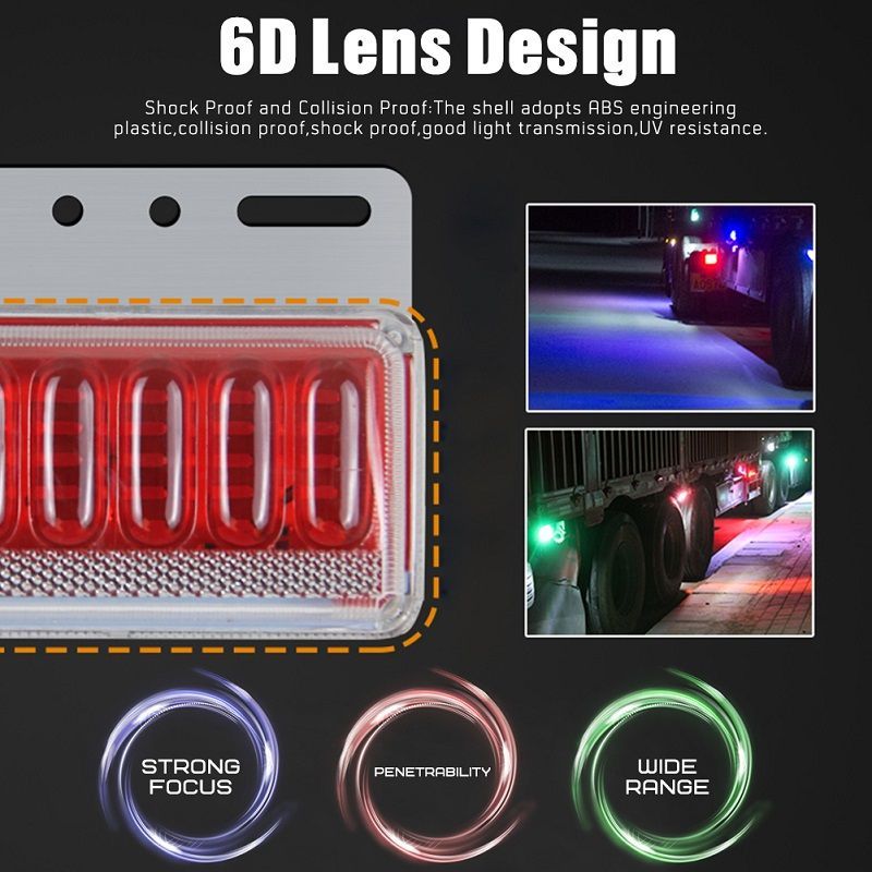 Πλευρικά φωτα όγκου οχημάτων LED - 2pcs - R-DT1102 - 142404