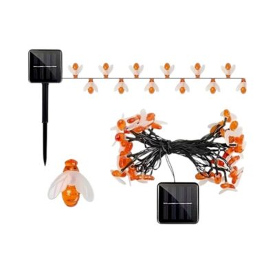 152806 Ηλιακή γιρλάντα φωτισμού LED - Μέλισσα - 5m+1m - 20D - 152806 - Warm White