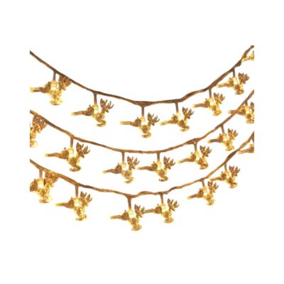152844-1 Ηλιακή γιρλάντα φωτισμού LED - Ελάφι - 5m+1m - 20D - 152844 - Warm White