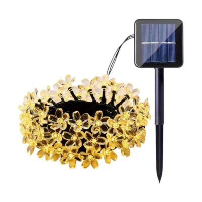 152899 Ηλιακή γιρλάντα φωτισμού LED - Λουλούδι - 5m+1m - 20D - 152899 - Warm White