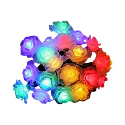 152905 Ηλιακή γιρλάντα φωτισμού LED - Τριαντάφυλλο - 5m+1m - 20D - 152905 - RGB