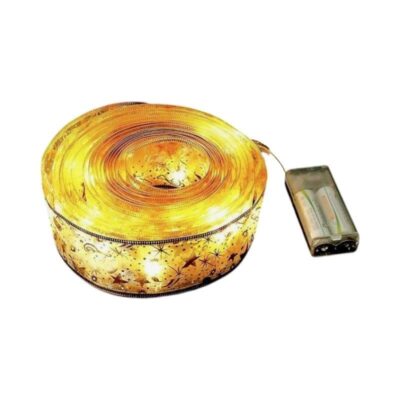 153056 Χριστουγεννιάτικη διακοσμητική κορδέλα με φωτισμό - 5m - 153056 - Warm White