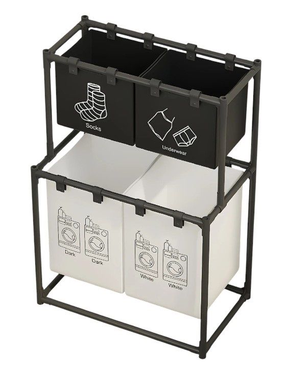 Υφασμάτινο καλάθι απλύτων - YH6903-2 - 170295