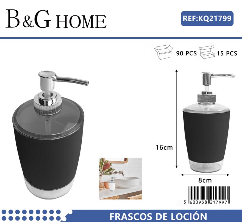 Θήκες κρεμοσάπουνου Dispenser πλαστικές - Σετ 5pcs - Black - 21799
