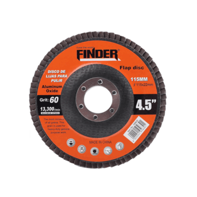 195630-1 Πολύπτερο λείανσης μετάλλου για γωνιακό τροχό - 115mm/4.5"/P60 - Finder - 195630