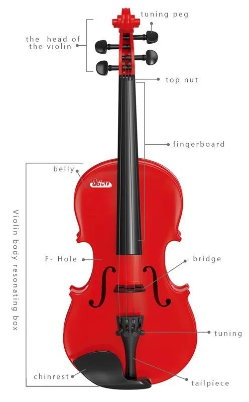 Παιδικό βιολί - 1707 - 215163 - Red