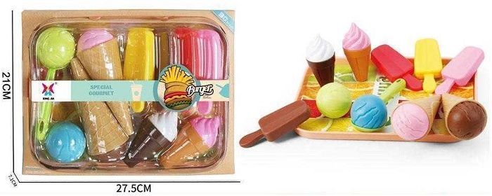 Σετ παγωτού με αξεσουάρ - XJ509 - 215226