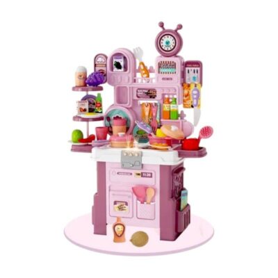 215233-1 Παιδική κουζίνα με αξεσουάρ μαγειρικής - 688-232A - 56pcs - 215233