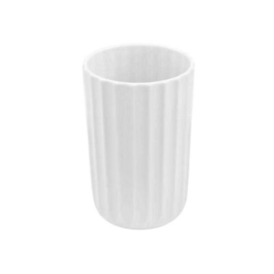 21525-2 Θήκες οδοντόβουρτσας πλαστικές σε σετ 5Χ - White - 21525