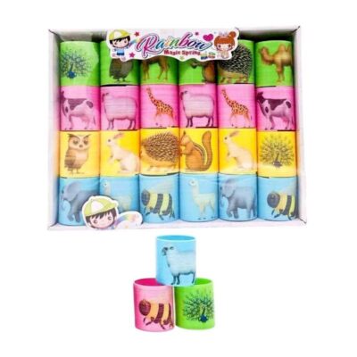 215288 Σετ ελατήρια πολύχρωμα με ζωάκια - 24pcs - SM45-284 - 215288