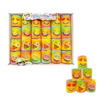 215290 Σετ ελατήρια πολύχρωμα με φατσούλες - 24pcs - SM45-BQT - 215290