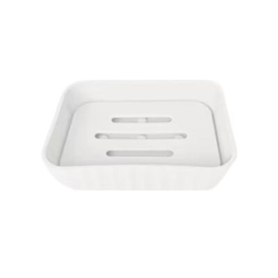 21532-2 Σαπουνοθήκες μπάνιου πλαστικές σε σετ 9Χ - White - 21532