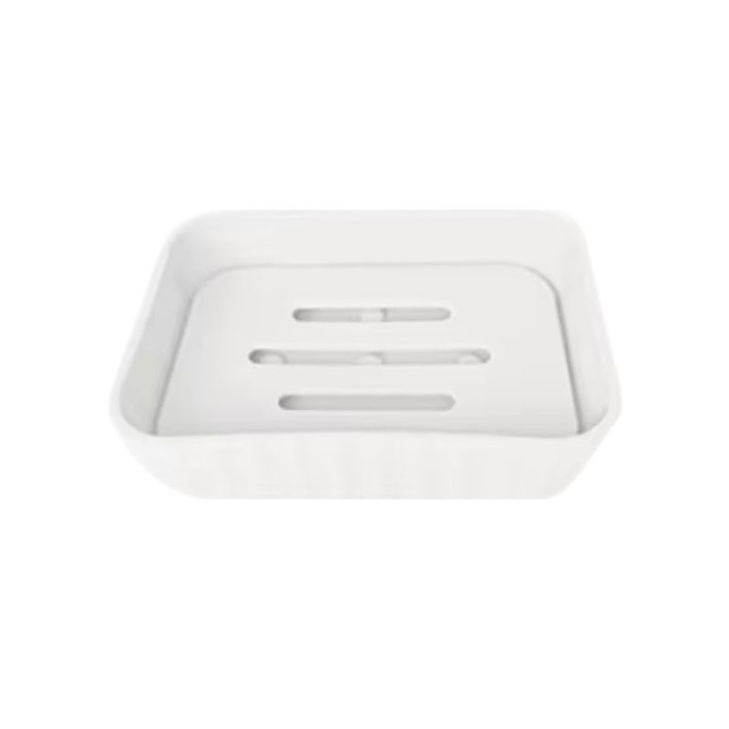 Σαπουνοθήκες μπάνιου πλαστικές σε σετ 9Χ - White - 21532